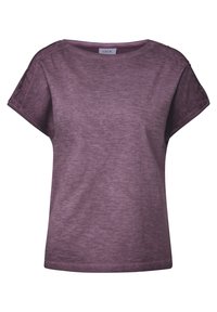 MIT KNOPFDETAIL - Printtipaita - rot