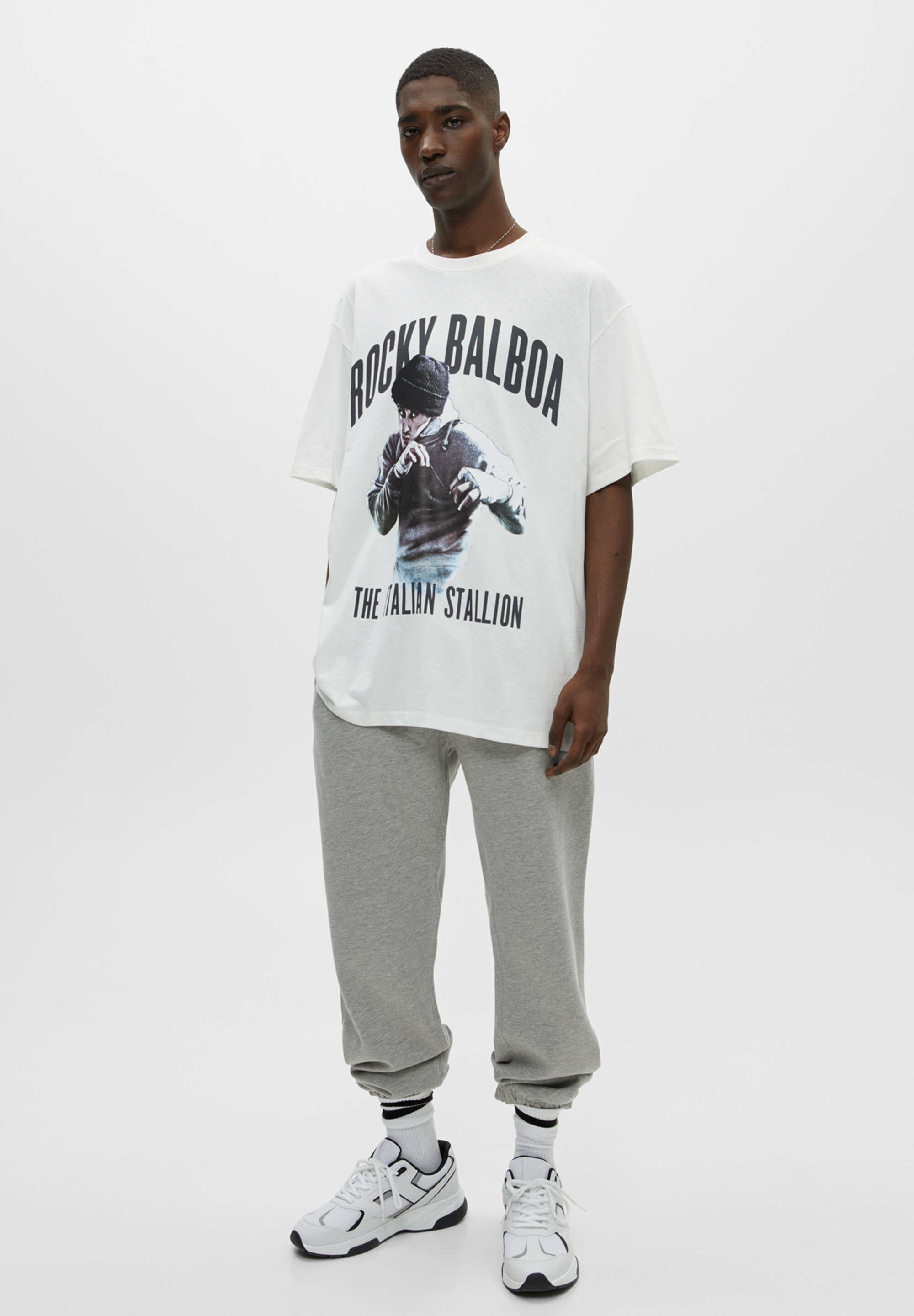 T shirt rocky pull and bear Clearance