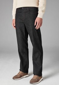 Next CLASSIC STRETCH - Straight leg -farkut - black rinse
