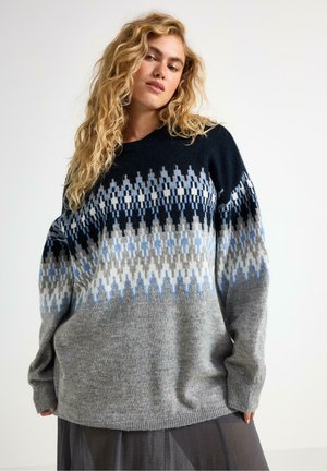 LINDEX KNITTED JUMPER LINDEX - Maglione - grey melange