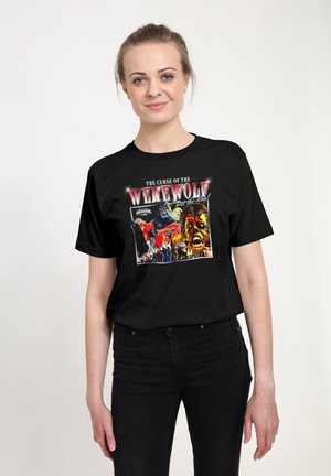 Henry Tiger HORRORLINE THE CURSE OF THE WAREWOLF - T-shirt imprimé - black