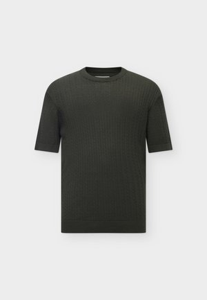 Redefined Rebel, RRMARTIN KNIT TEE REGULAR FIT - Обикновена тениска - forest night