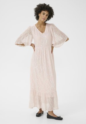 TERJA - Maxi dress - lotus silver metallic