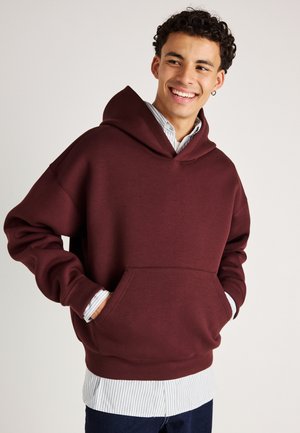 SIMON HOODIE - Hoodie - burgundy