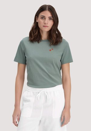 HESSNATUR - T-shirt print - mattgrün