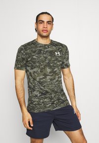 Under Armour - CAMO - T-Shirt print - baroque green Thumbnail-Bild 1