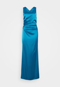 AUTUMN WEDDING SASHA BACK CROSS PRINT MAXI - Ballkjole - dark teal blue