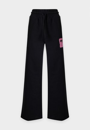 Palm Angels, BRUSHED PALM TREE - Долнище на анцуг - black/pink