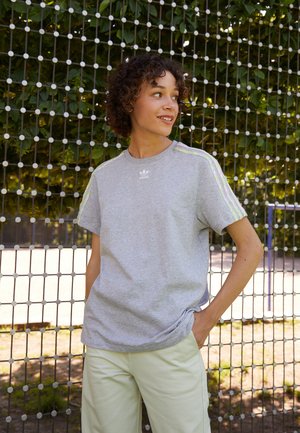 adidas Originals SNAKETEE - T-Shirt print - medium grey heather