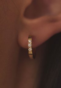 Isabel Bernard DE LA PAIX MADELINE GOLD 14 CT, DIAMOND 0.15 CT - Boucles d'oreilles - weißgoldfarben