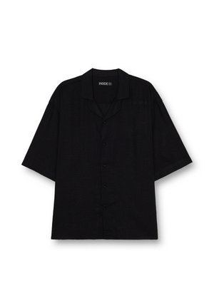 INSIDE, CAMISA MANGA CORTA NEGRA - Camisa - black