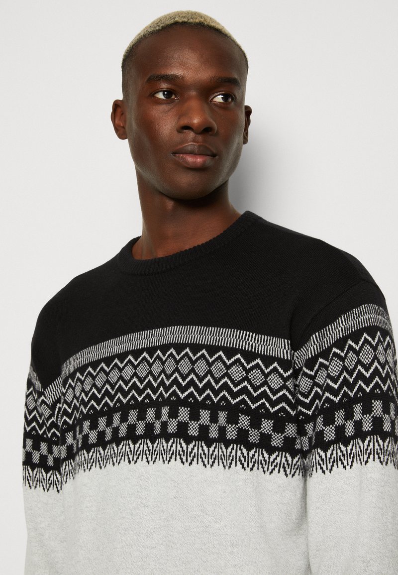 Hollister Co. Jumper - black geometric pattern/black - Zalando.co.uk