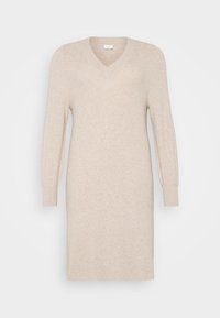 CARKATIA V-NECK - Neulemekko - mocha meringue melange