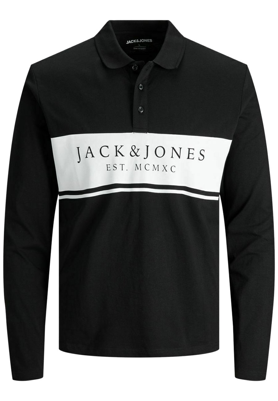 De piqué polo de manga larga | JACK \u0026 JONES
