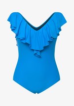 ULLA POPKEN Badeanzug, Carmen-Ausschnitt, Softcups, Träger Abnehmbar Costume Intero, Karibikgrün ULLA POPKEN Badeanzug, Carmen-Ausschnitt, Softcups, Träger Abnehmbar Costume Intero, Karibikgrün