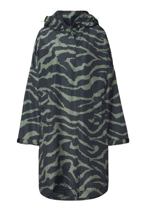Street One KAPUZEN-PONCHO MIT PRINT - Parka - schwarz