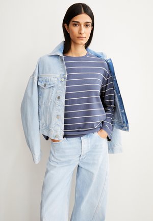 MARYNAA FINE - T-shirt à manches longues - nightshadow-oatmilk