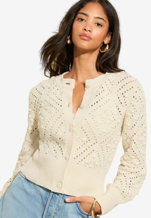 Friends Like These REGULAR FIT - BOBBLE STITCH  - Gilet - ivory