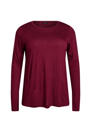Zizzi Long sleeved top - tawny port