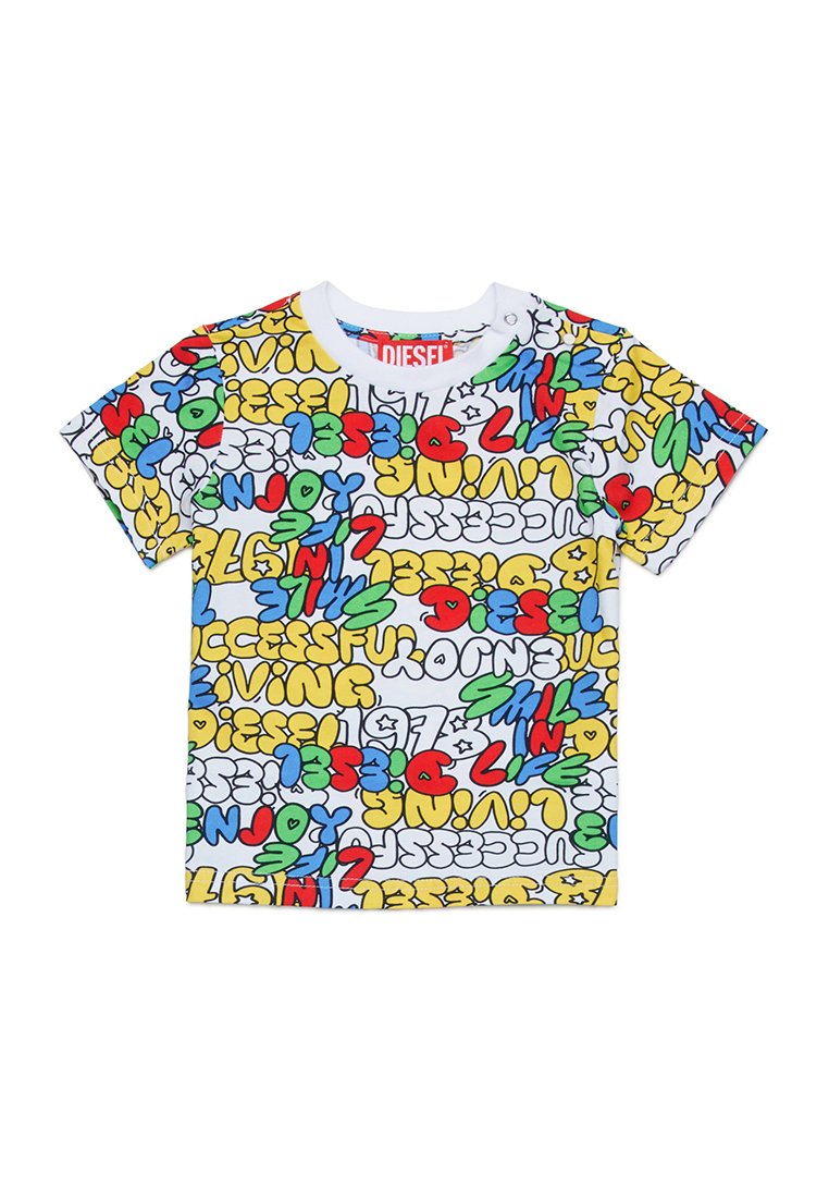 Diesel T-shirt print meerkleurig Diesel T-shirt print meerkleurig
