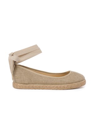 CON CINTAS - Ballerina's met enkelbandjes - beige