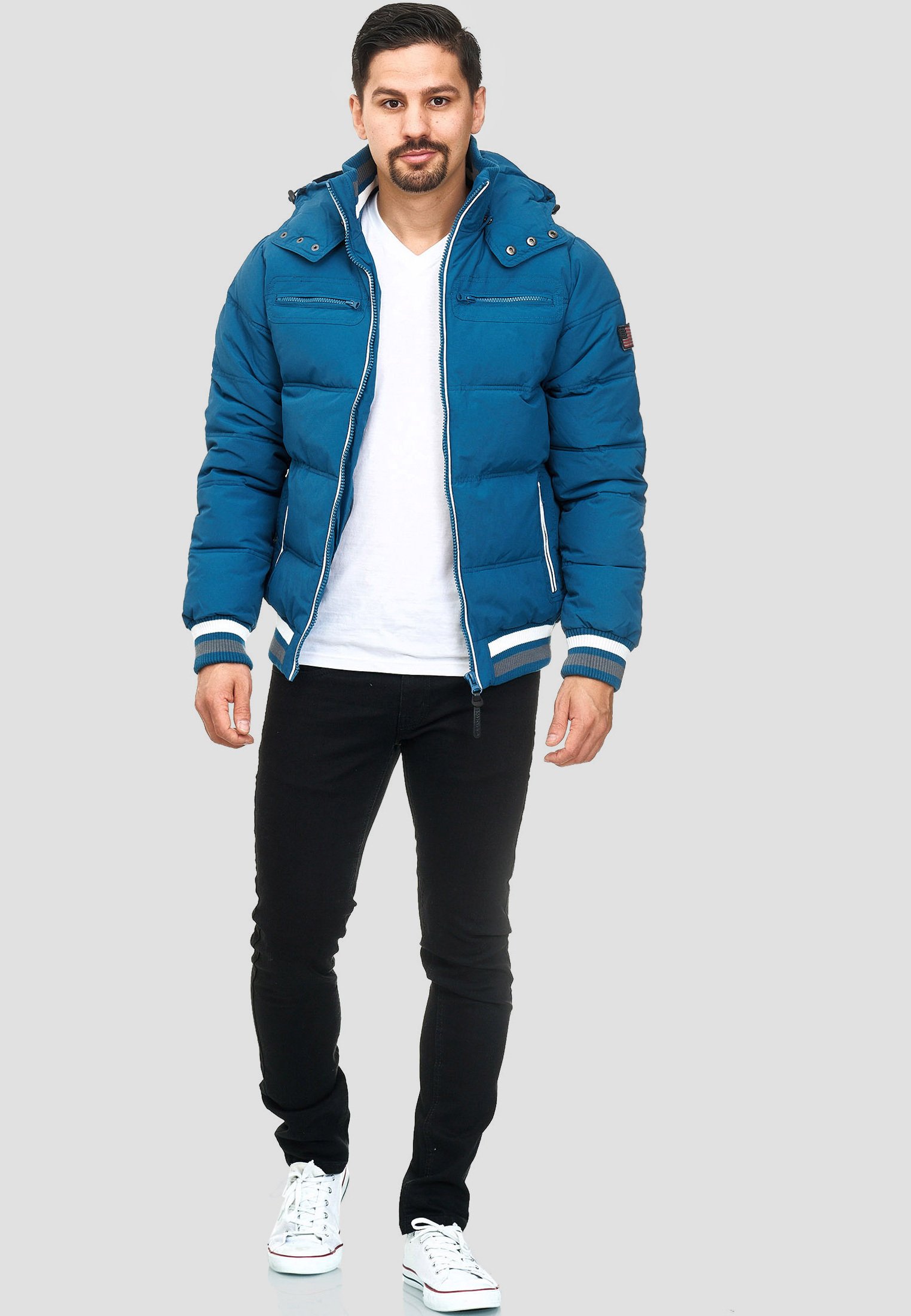 INDICODE JEANS MARLON - Giacca invernale - sea blue/petrolio - Zalando.it