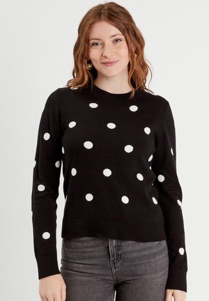MIT LANGEN ÄRMELN RÜCKEN MIT SCHLEIFE - Pullover - noir