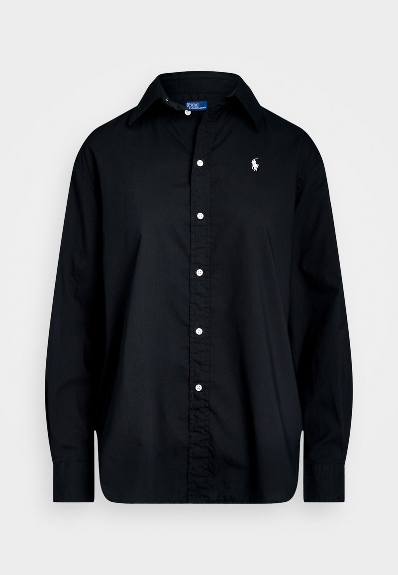 Polo Ralph Lauren OVERSIZE FIT COTTON TWILL SHIRT - Bluza z gumbi - black