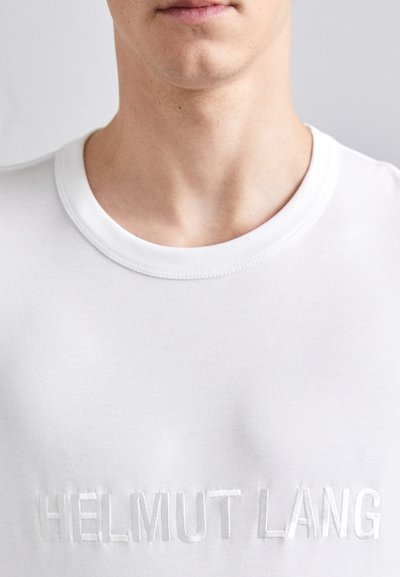 Helmut Lang LOGO TEE - Apdrukāts T-krekls - white