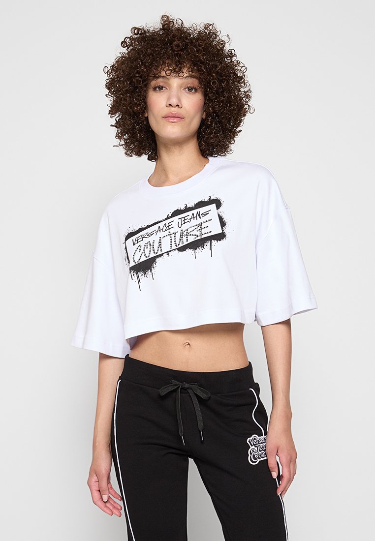 Versace Jeans Couture T-shirt print wit Versace Jeans Couture T-shirt print wit