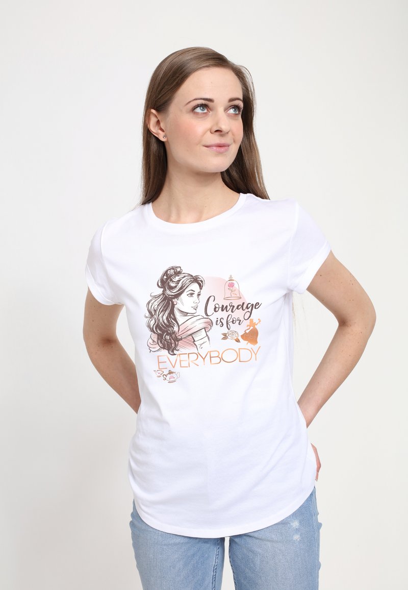 Henry Tiger BEAUTY AND THE BEAST EVERYONE COURAGE - T-shirt z nadrukiem