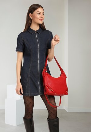 DrachenLeder, DAMEN LEDER SCHULTERTASCHE ROT - Sac à main - rot