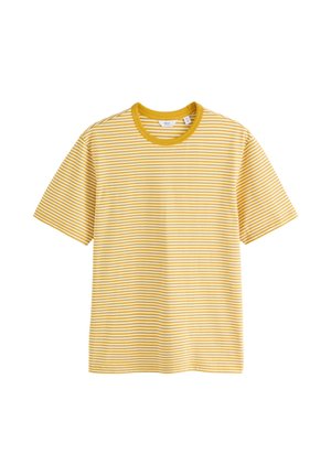 Next REGULAR FIT - HORIZONTAL STRIPE RINGER T-SHIRT  . - T-shirts print - yellow