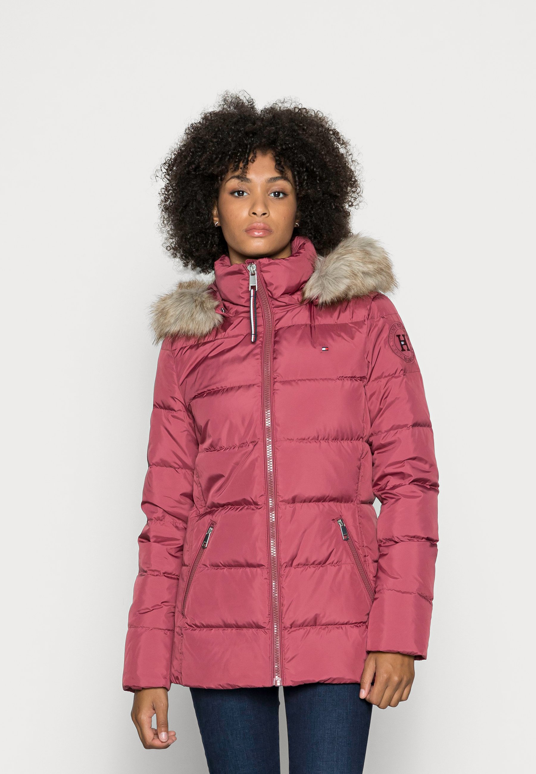 tommy hilfiger pink windbreaker