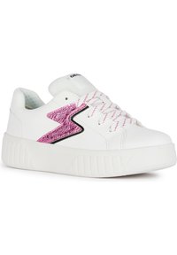 Geox J MIKIROSHI - Sneakers - white fuchsia