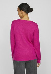 VILA VIRIL O NECK  - Pullover - festival fuchsia