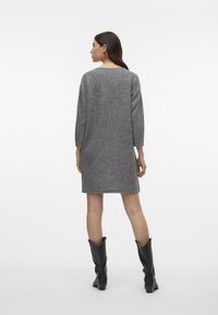 Vero Moda VMBLIS SHORT BOO - Abito in maglia - light grey melange