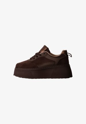 Givana, BASKET COMPENSÉ À LACETS GIVANA - Sneaker low - marron