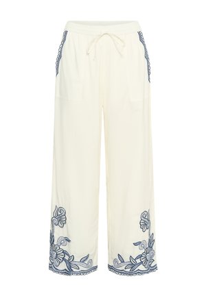 Part Two, BILANPW PANTS - Broek - whisper white w blue emb