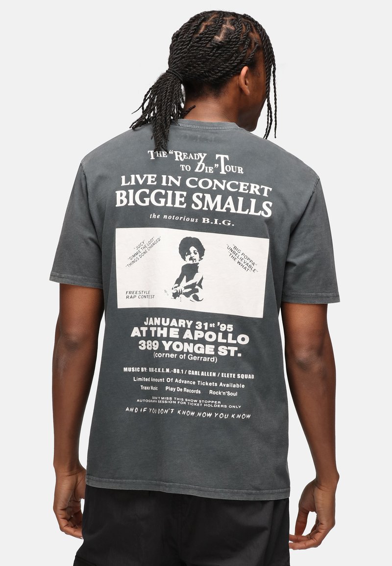 Re:Covered - BIGGIE SMALLS CONCERT ADVERTISE WASHED - T-shirt med print - black, Förstora