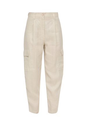 s.Oliver MIT TASCHEN - Pantalon cargo - beige