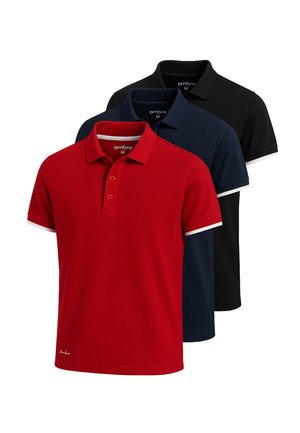 SET OF 3 POSS - Polo - black navy red