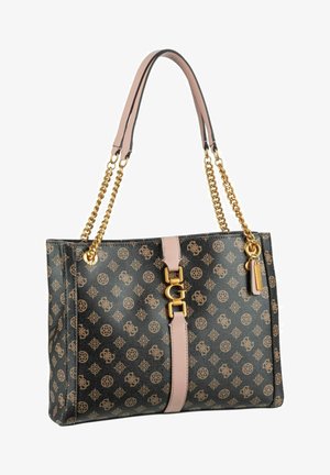 Handbag - mocha logo