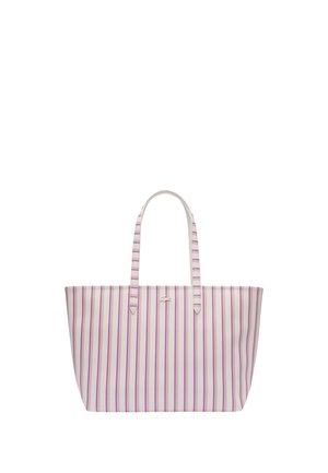 Shopper - rayures farines roses q
