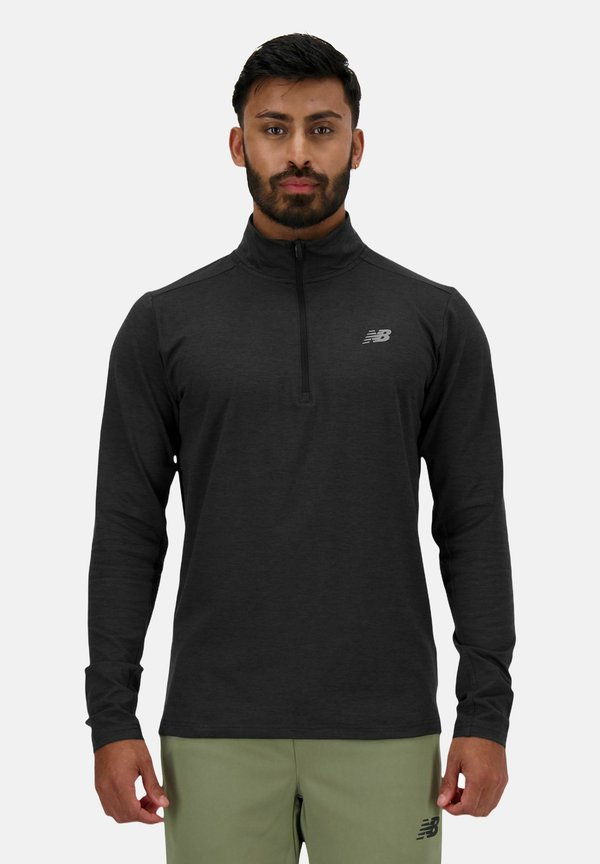 SPACE DYE ZIP - Long sleeved top