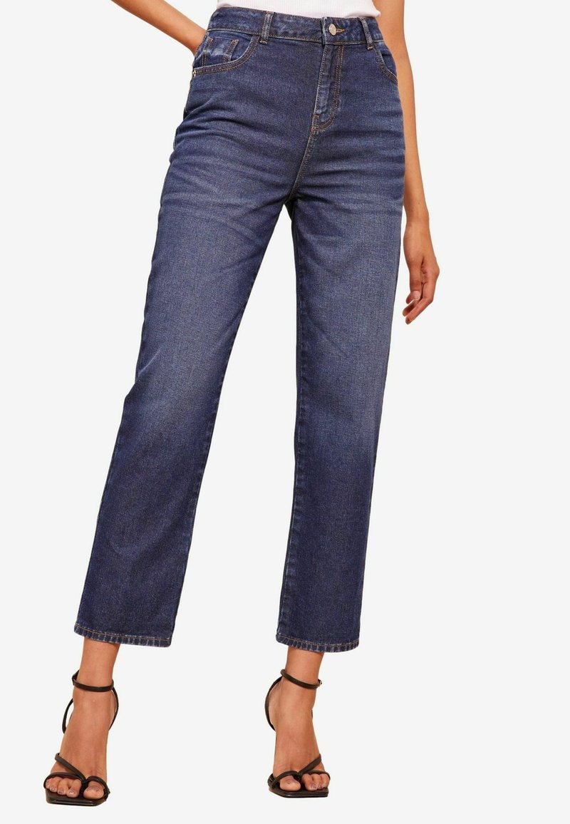 Friends Like These Ravne kavbojke - washed indigo blue