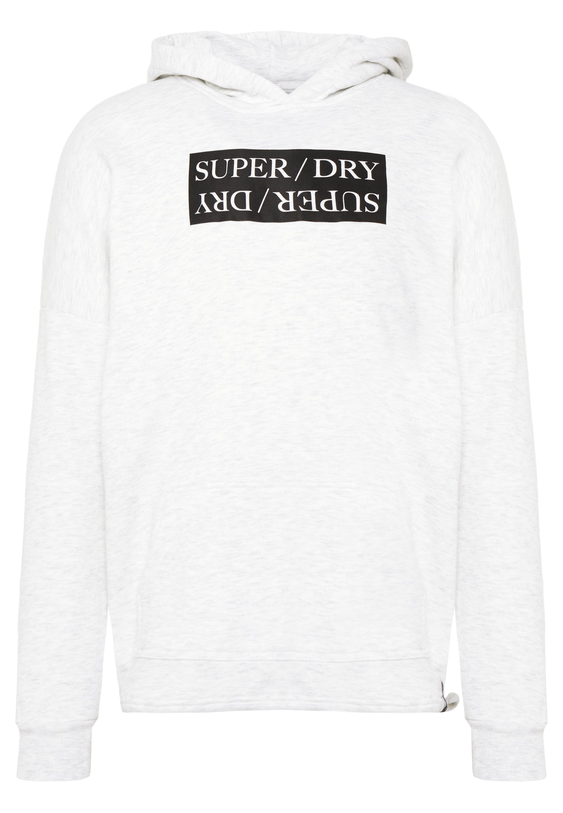 Superdry EDIT SPLIT HOOD Kapuzenpullover grey marl SUPERDRY Oversized Hoodie mit Eingrifftaschen in Weiß online