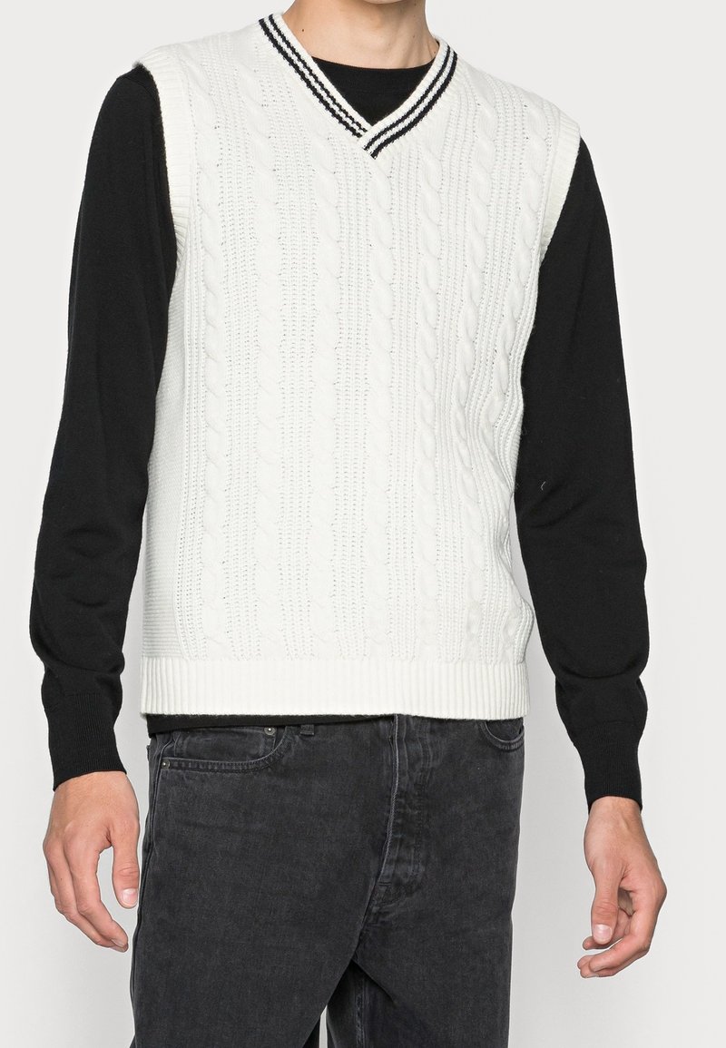 Jack & Jones Stickad tröja - white