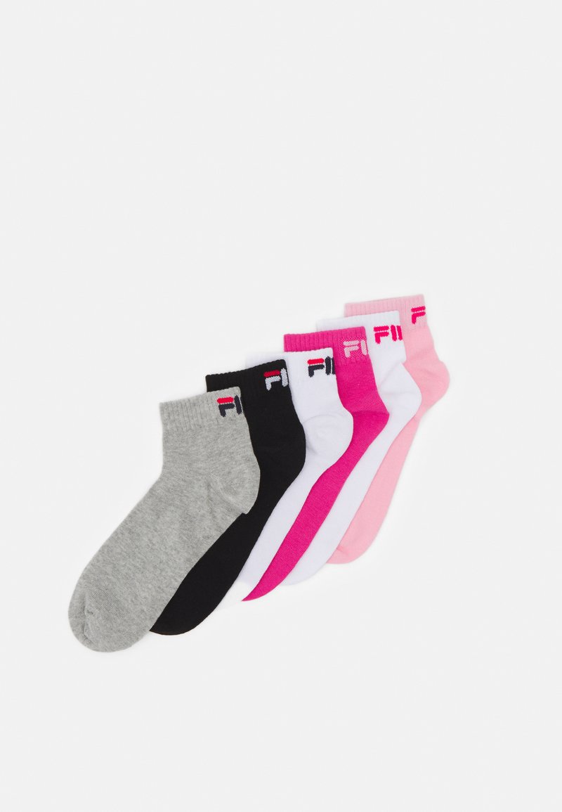 Fila QUARTER SOCKS UNISEX 6 PACK - Meias - classic/pink panther