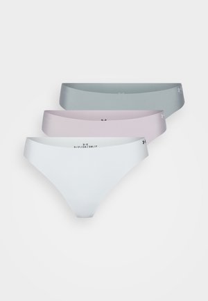 THONG PURE NO SHOW SOLID 3 PACK - Thong - gray dawn/hydro green/silica green